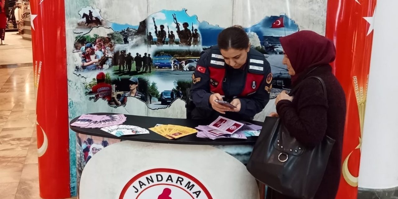 Jandarma kadına yönelik şiddetle mücadelede farkındalık oluşturdu