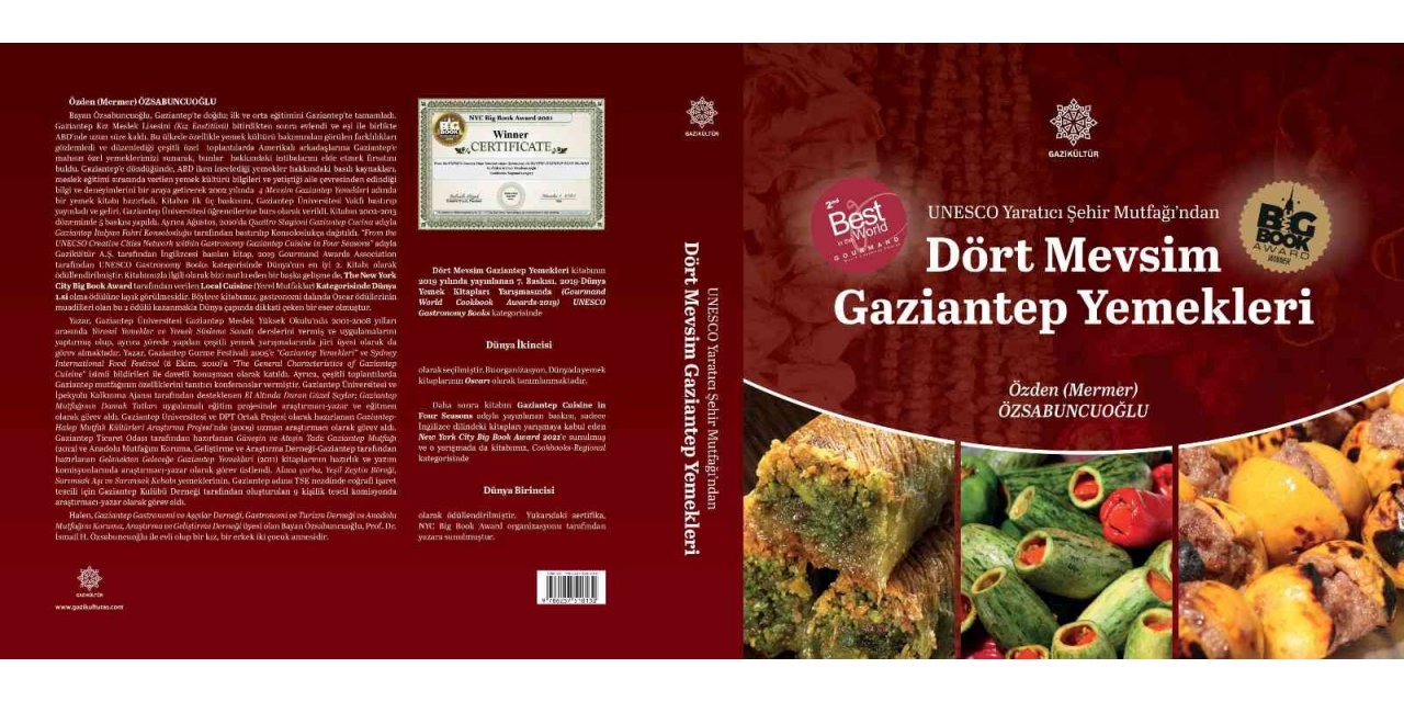 Dört Mevsim Gaziantep Yemekleri kitabının 8. baskısı yayımlandı