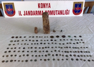 Konya'da tarihi eser ele geçirildi