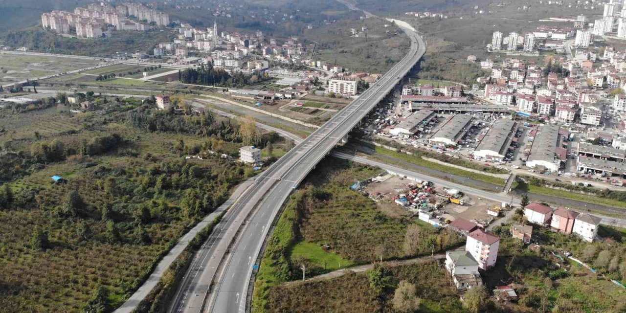 Ordu Çevre Yolu’nda çalışmalar sürüyor