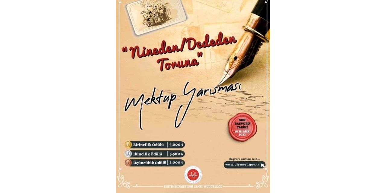 Köyceğiz’de  “Nineden, Dededen Toruna Mektup” yarışması başladı
