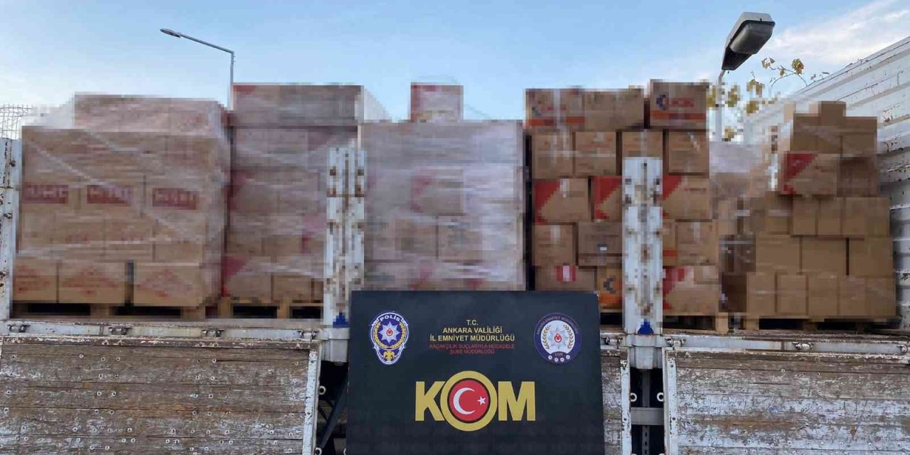 Ankara‘da sahte içki yapımında kullanılan 7 ton etil alkol ele geçirildi