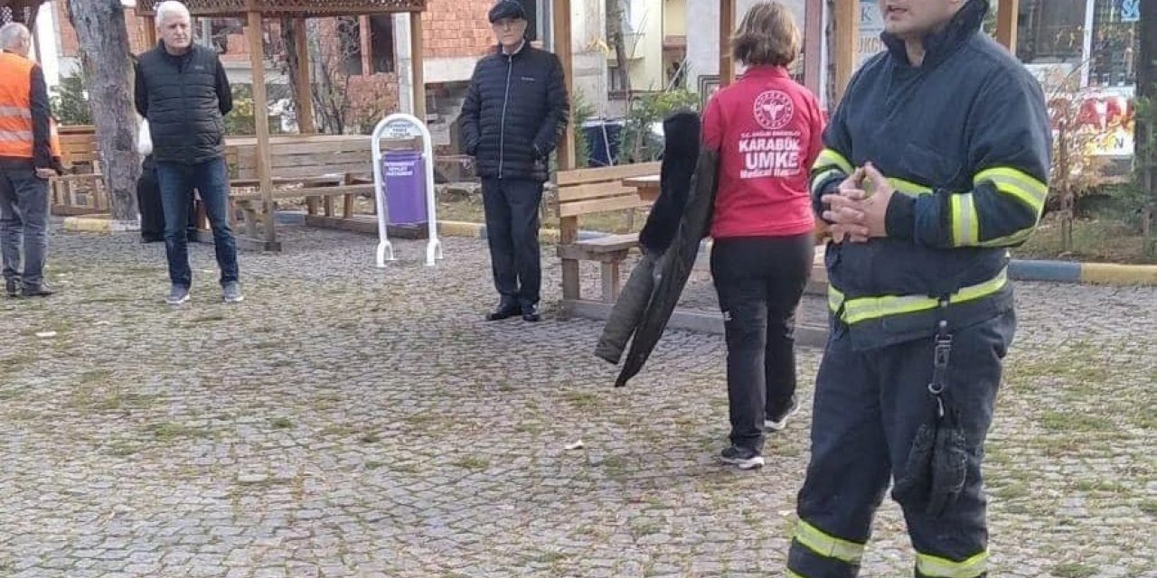 Safranbolu Belediyesi itfaiyesinden tatbikat