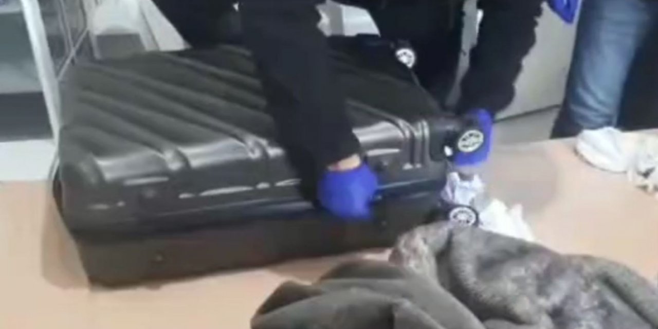 Jandarmanın baskın yaptığı evde bir valiz dolusu uyuşturucu ele geçirildi