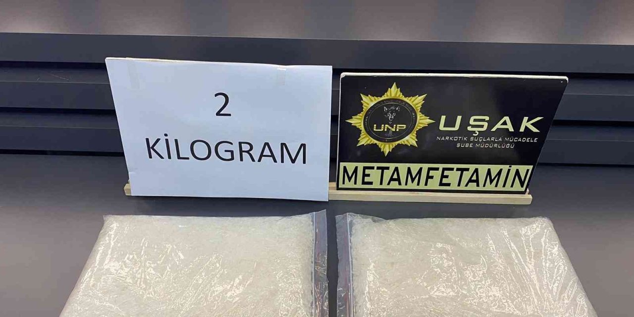 Uşak’ta 1 milyon liralık uyuşturucuyla yakalanan şüpheli tutuklandı