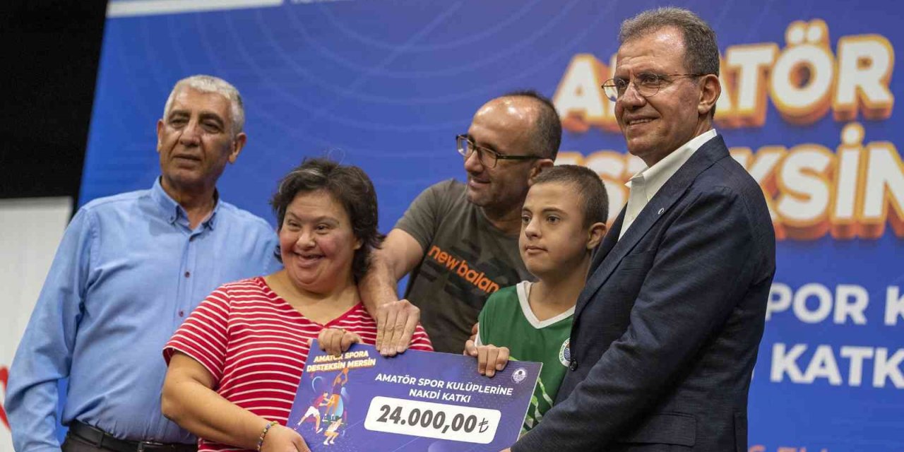 Mersin’de amatör spor kulüplerine 4 milyon 354 bin lira nakdi destek