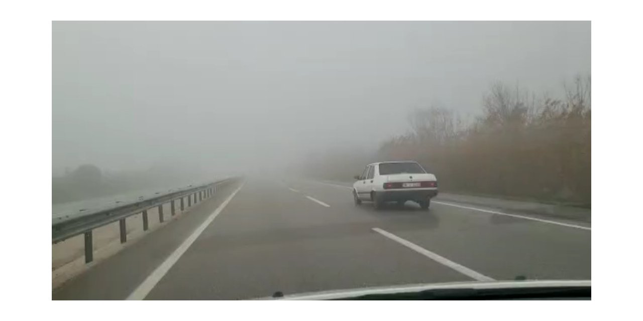 Bursa’da sis etkili oluyor