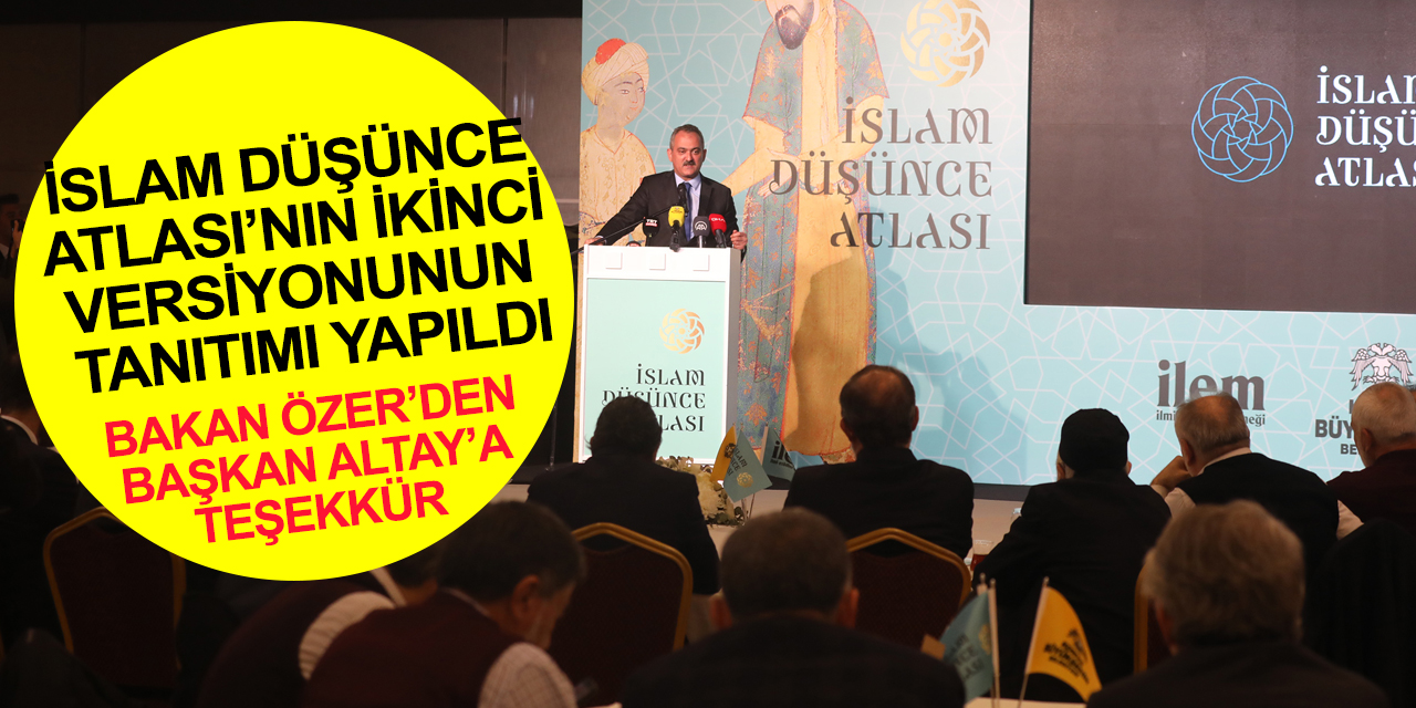 Milli Eğitim Bakanı Özer'den Konya BB Başkanı Altay'a 'İslam Düşünce Atlası’ teşekkürü
