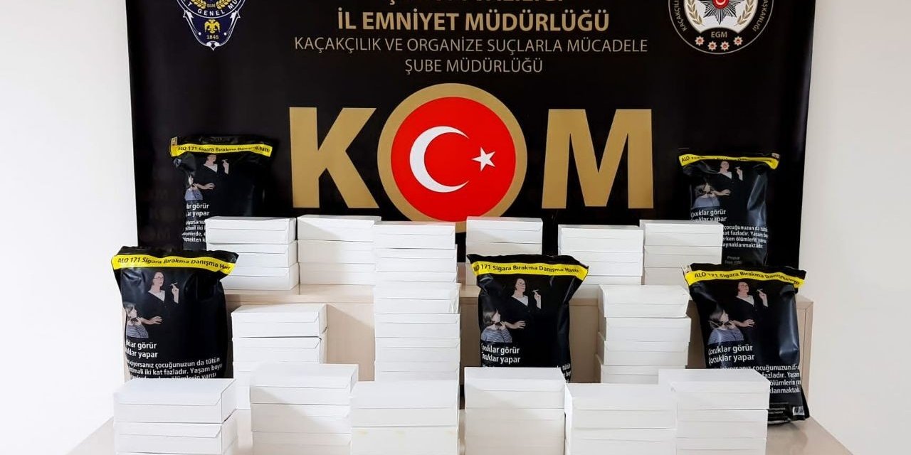 Çorum polisinden kaçak sigara operasyonu