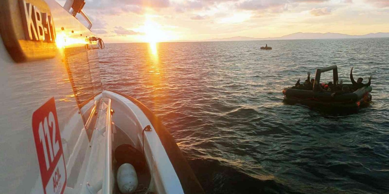 Datça’da 27 düzensiz göçmen kurtarıldı