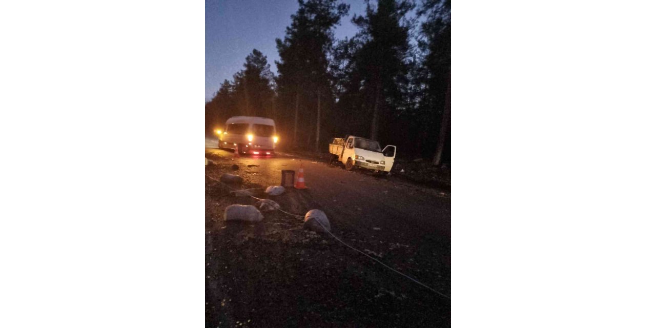 Arızalanan kamyonetine bakarken minibüsün çarptığı adam hayatını kaybetti