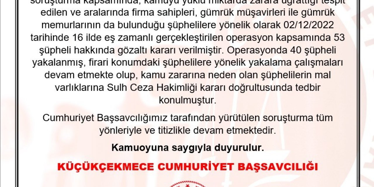 16 ilde eş zamanlı "hayali ihracat" operasyonu: 40 gözaltı