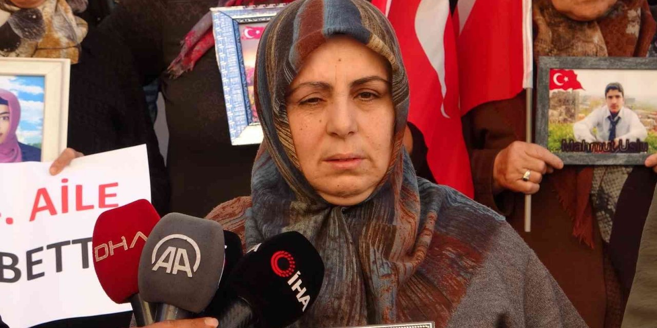 Evlat nöbetine bir yüreği yanık anne daha katıldı