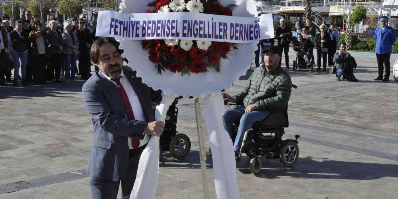 Fethiye’de, 3 Aralık Dünya Engelliler Günü’nde tören düzenlendi