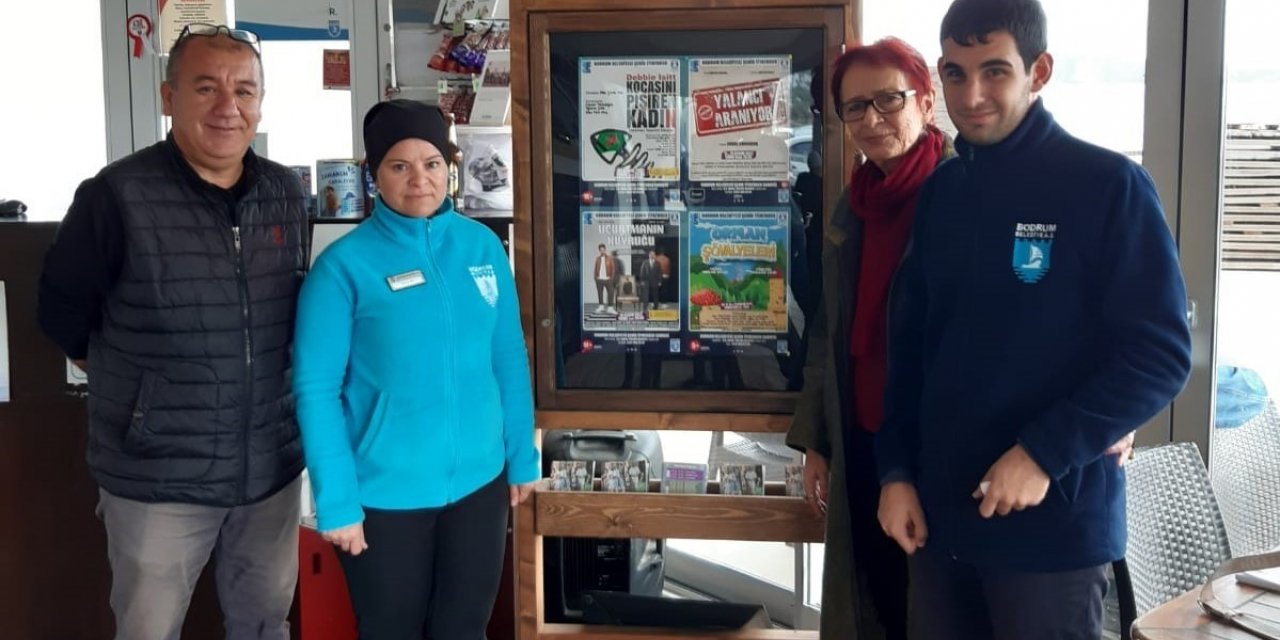 Bodrum Belediyesi kafelerinde sanata yönelik destek sürüyor