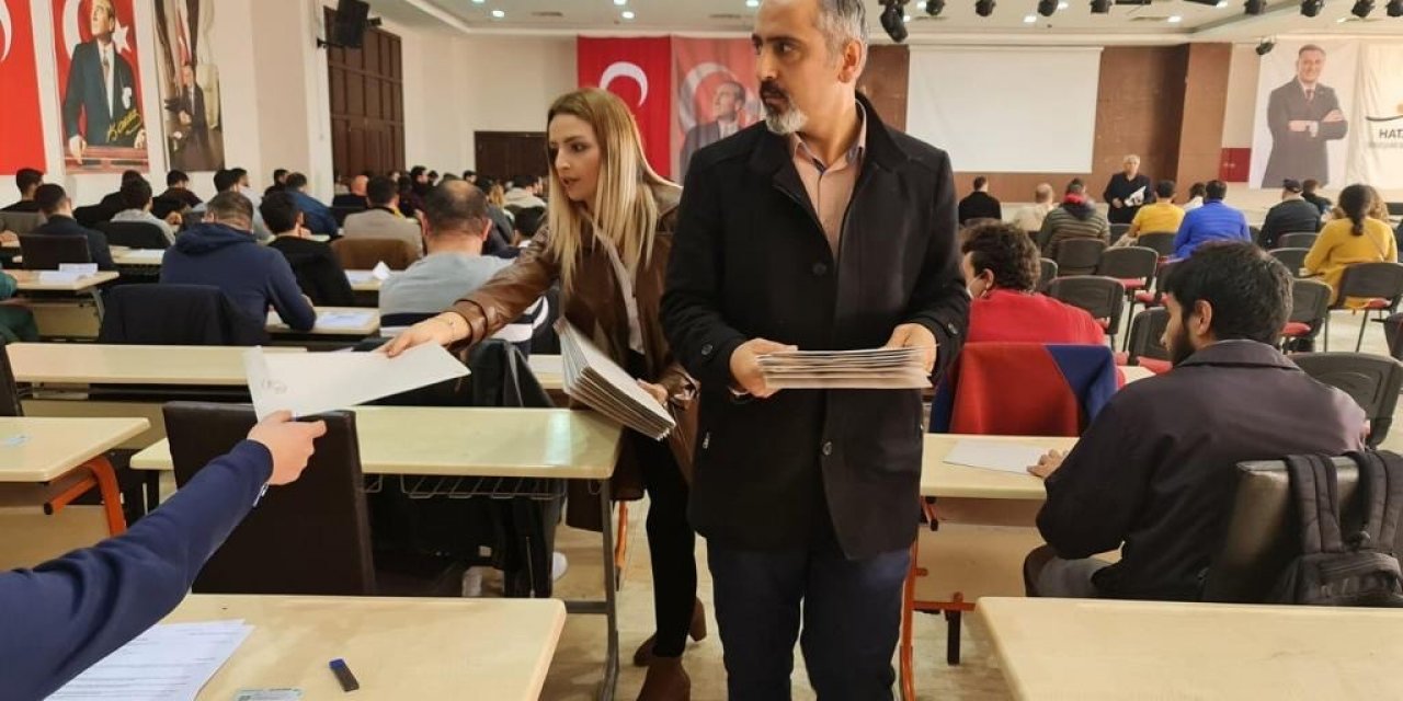 Hatay’da istihdam projesinde ilk sınav heyecanı