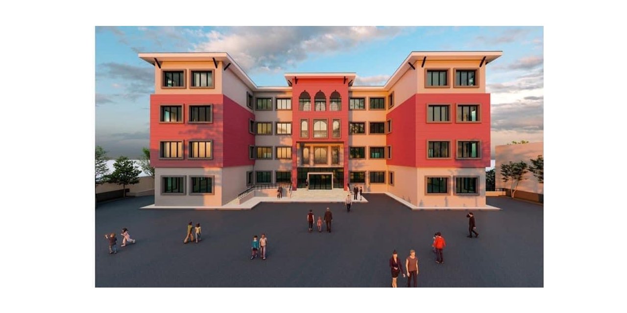 Yıkılan okulların yapımı için ilk kazma vuruldu