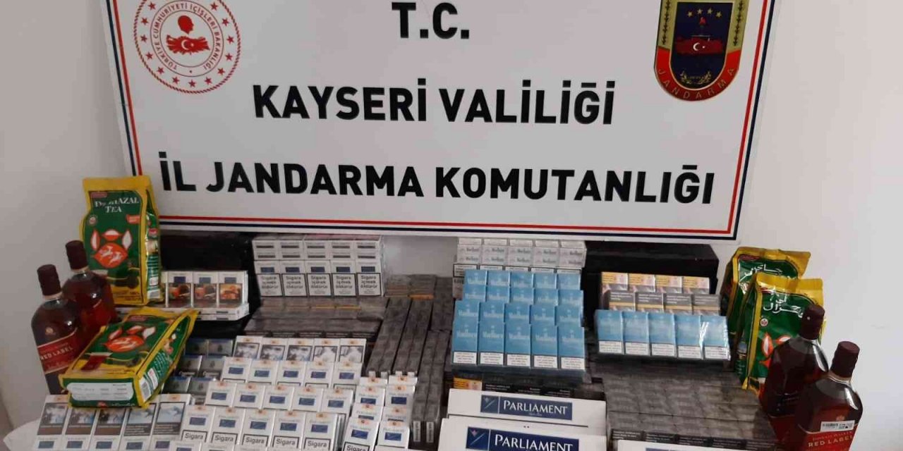 Kayseri’de 725 paket kaçak sigara ele geçirildi