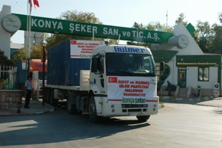 Konya Şeker'den Pakistan'a yardım eli
