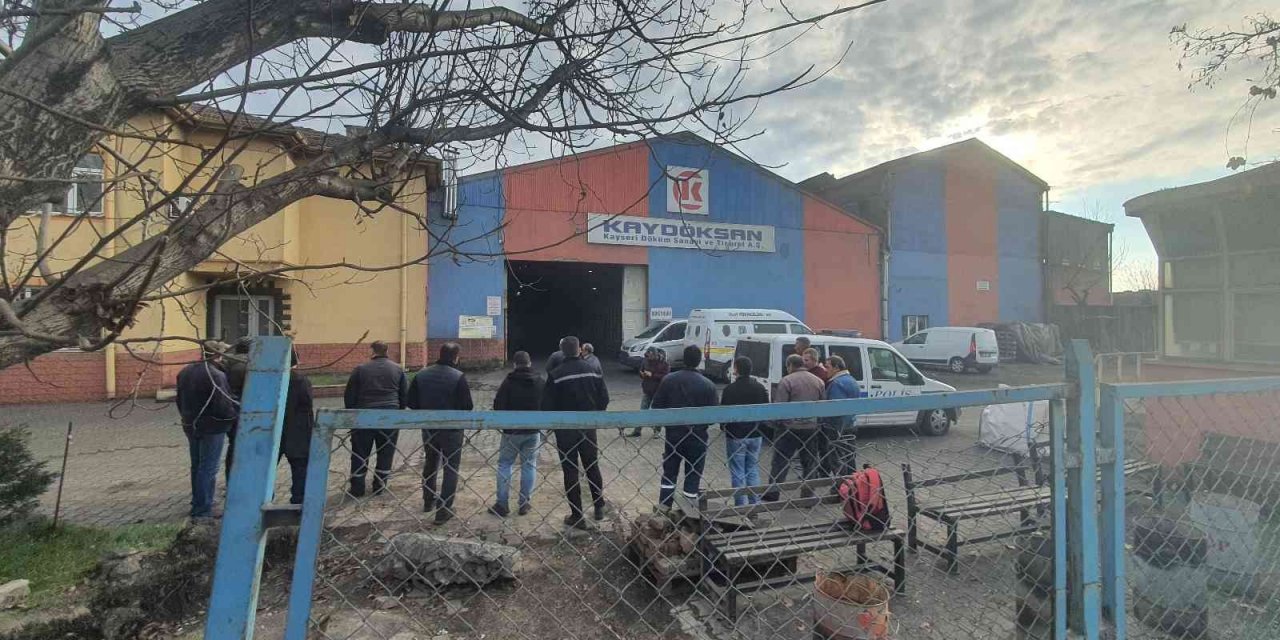 Kayseri’de başını pres makinesine sıkıştıran işçi hayatını kaybetti