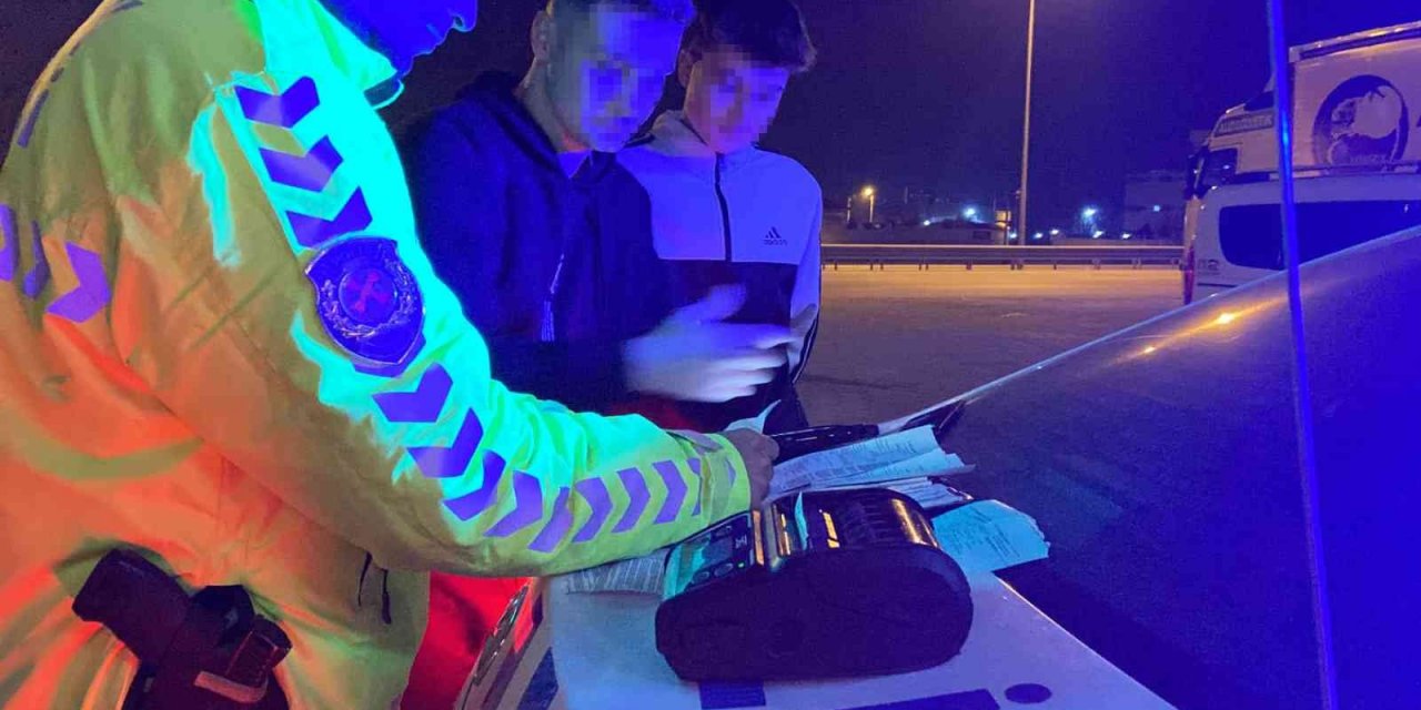 Drift atan genç sürücüye ceza yağdı