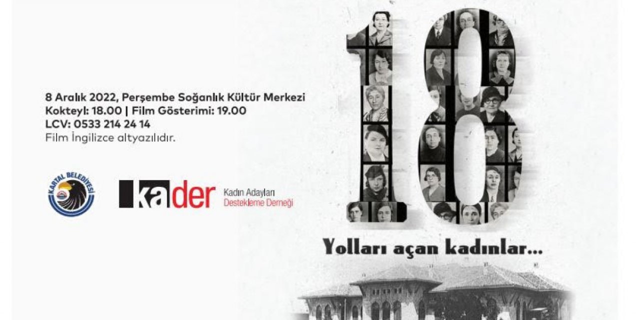 ’18, Yolları Açan Kadınlar’ belgeseli, Kartal’da izleyiciler ile buluşuyor
