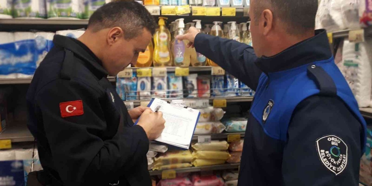 Ordu’da 35 market ile ilgili tutanak tutuldu