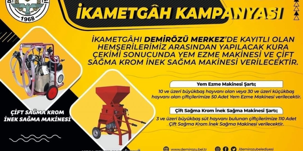 İkametgahını al makinanı götür