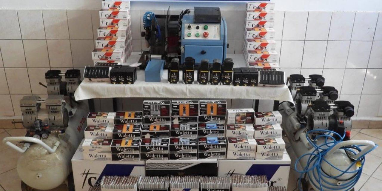 Jandarma ekiplerinden tütün ve makaron operasyonu