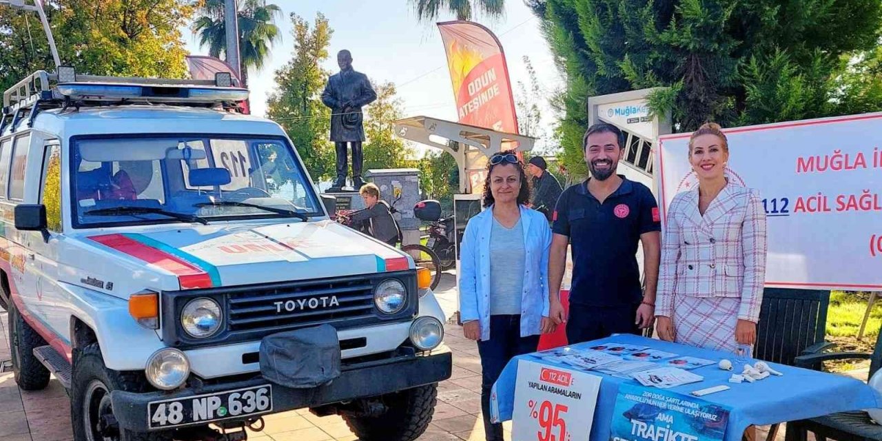 Köyceğiz İlçe Sağlık Müdürlüğü tarafından 112’nin tanıtımı yapıldı