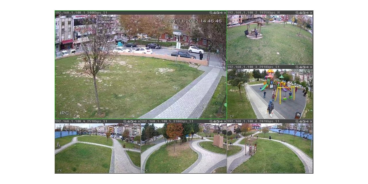 Gaziosmanpaşa’da parklar 24 saat boyunca izleniyor