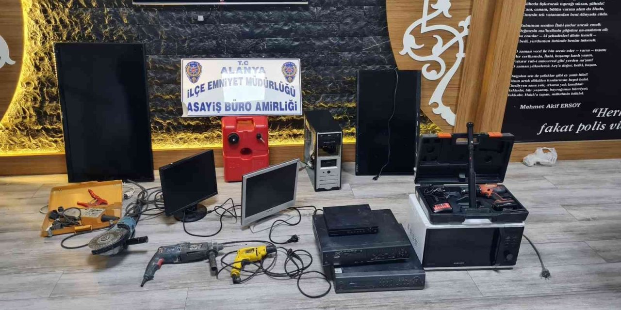 Antalya’da 7 ayrı hırsızlık olayının şüphelileri yakalandı