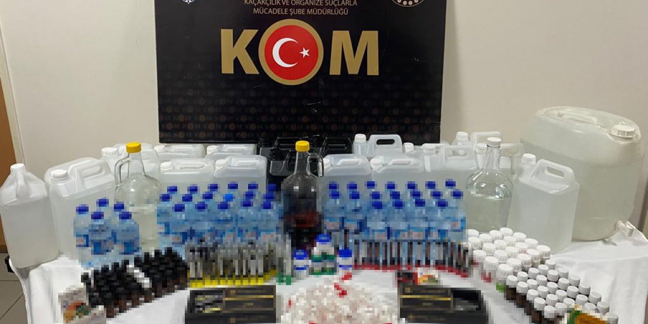 Düzce’de yılbaşı öncesi kaçak alkol operasyonu: 2 gözaltı