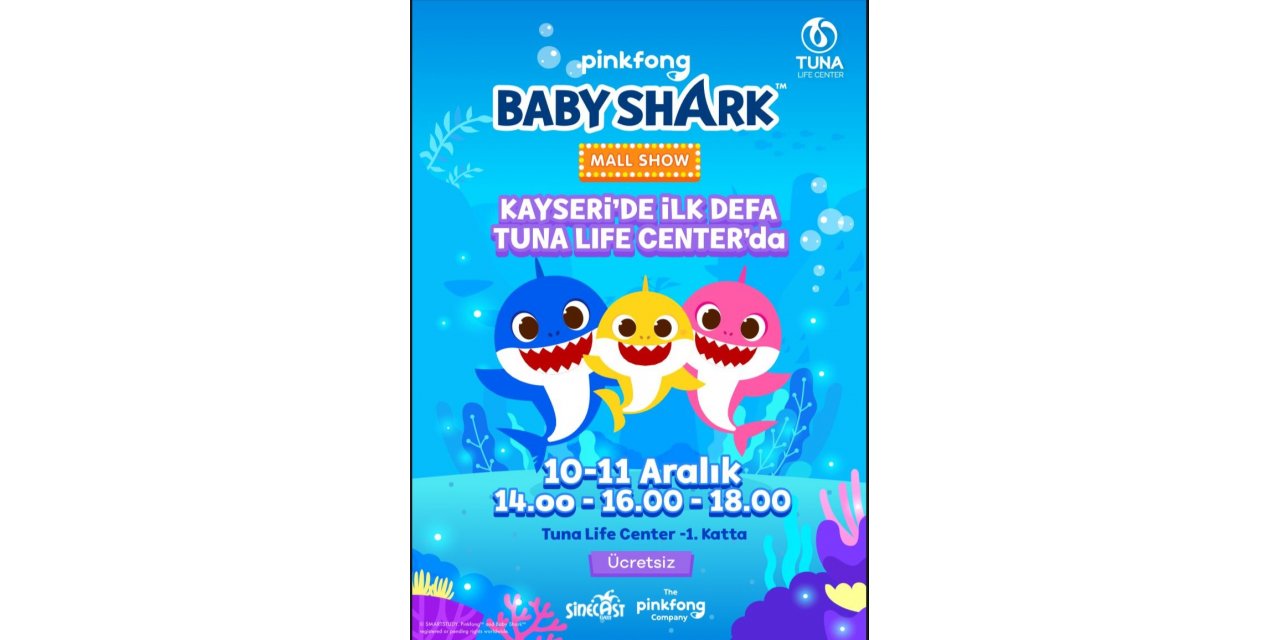Kayseri’de İlk Kez ’Baby Shark’ Tuna Life Center’de