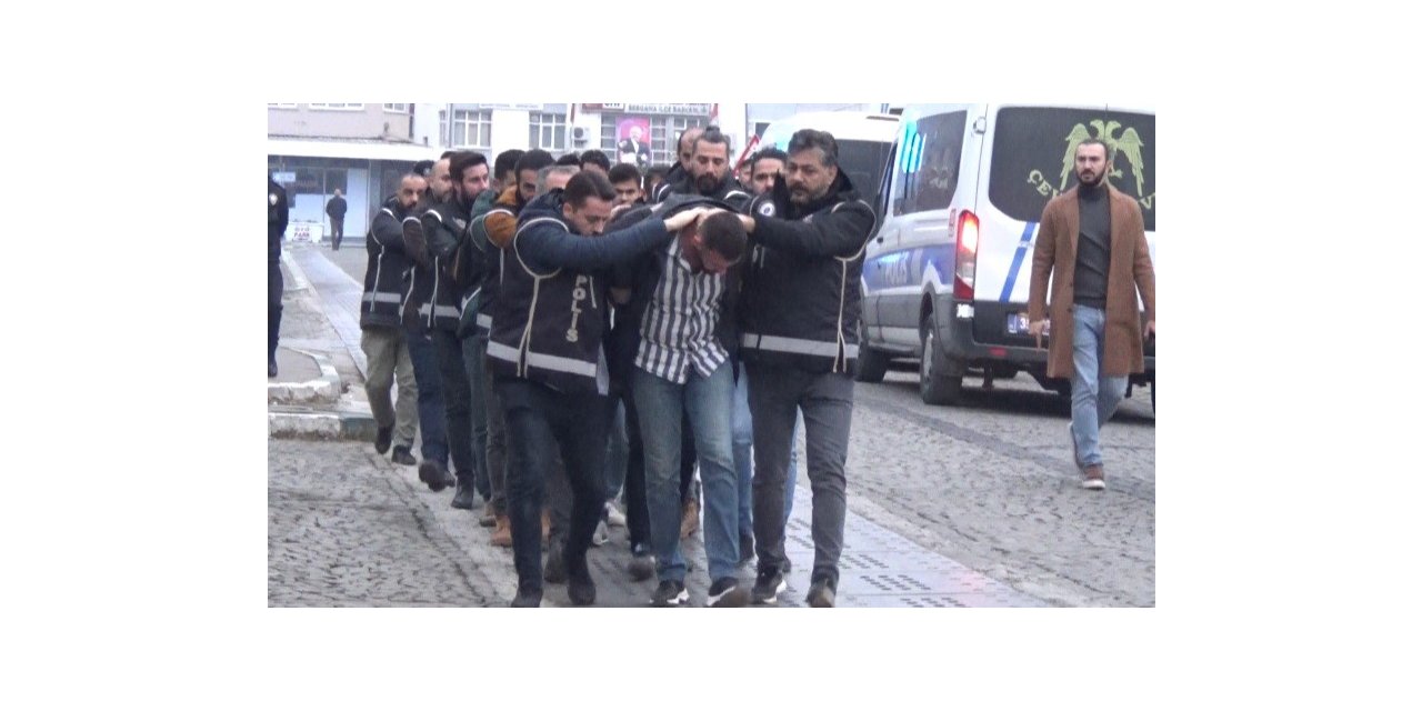 Çökertilen ’Baybekler’ çetesi üyeleri adliyeye sevk edildi