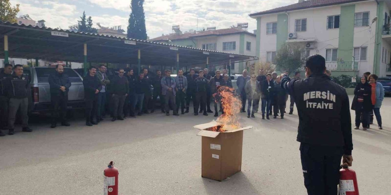Anamur ve Mut Orman İşlet Müdürlüklerinde yangın tatbikatı yapıldı