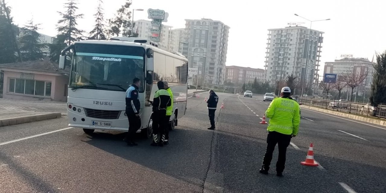 Malatya’da servislere sıkı denetim