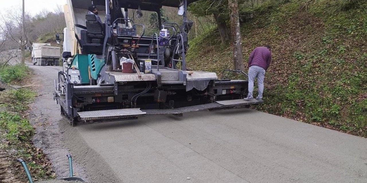 Düzce’de uygulanan beton yol örnek oluyor