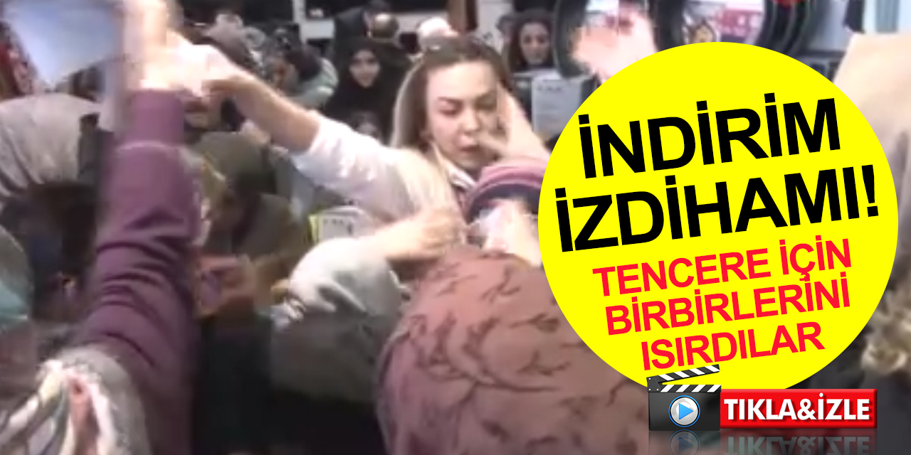 Ankara'da yüzde 50 indirim yapan mağazada vatandaşlar birbirini ezdi! Tavayı kapmak için kadını ısırdı