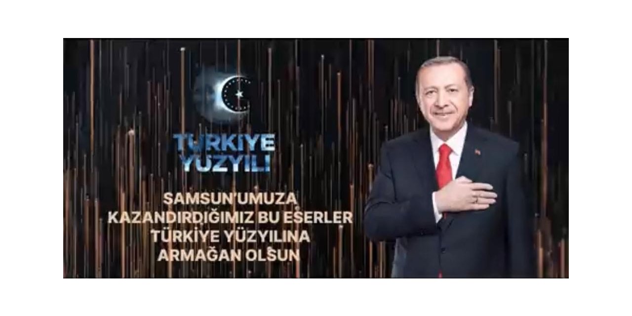 Cumhurbaşkanı Erdoğan’dan Samsun klibi
