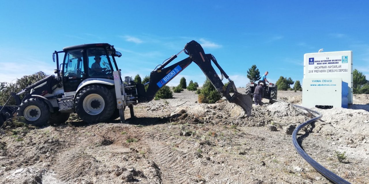 Bursa’da kırsal mahallelerde tankerle su taşımaya son