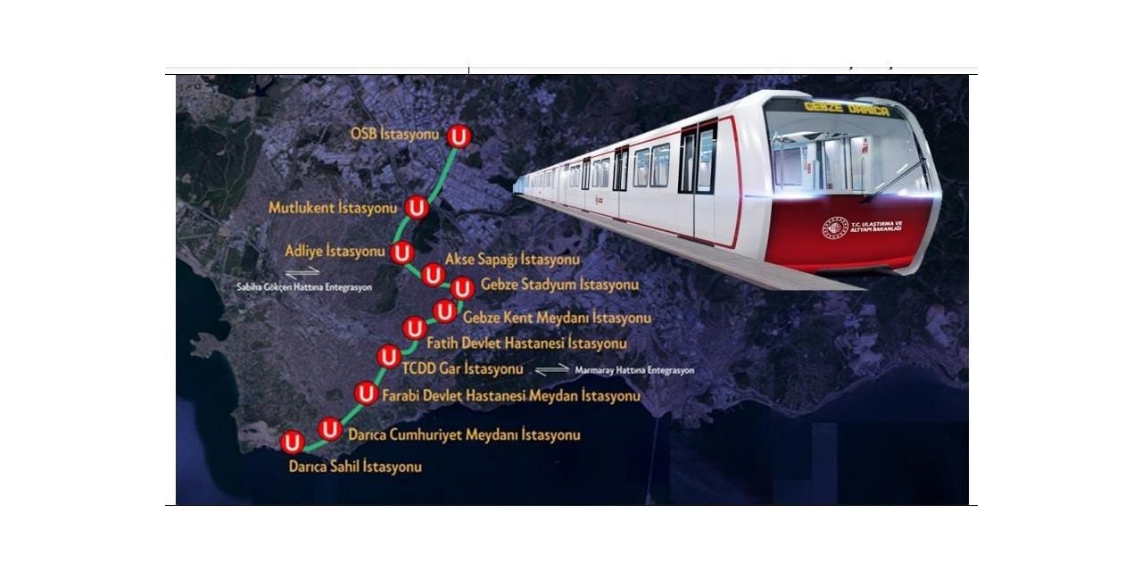 Gebze OSB-Darıca Sahil Metro Hattında tünel kazıları rekor sürede tamamlandı