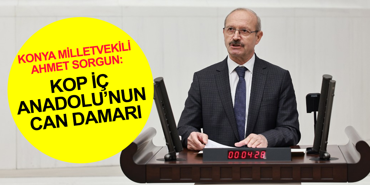 Konya Milletvekili Ahmet Sorgun'dan TBMM bütçe görüşmelerinde KOP'u anlattı