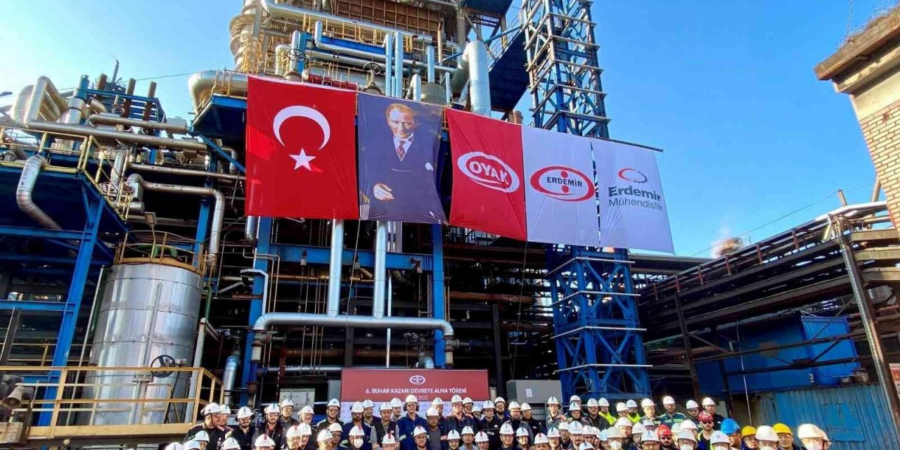 Erdemir’e enerji tasarrufu sağlayacak yeni buhar kazanı devreye alındı