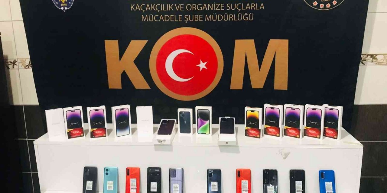 Hatay’da 38 adet kaçak cep telefonu ele geçirildi
