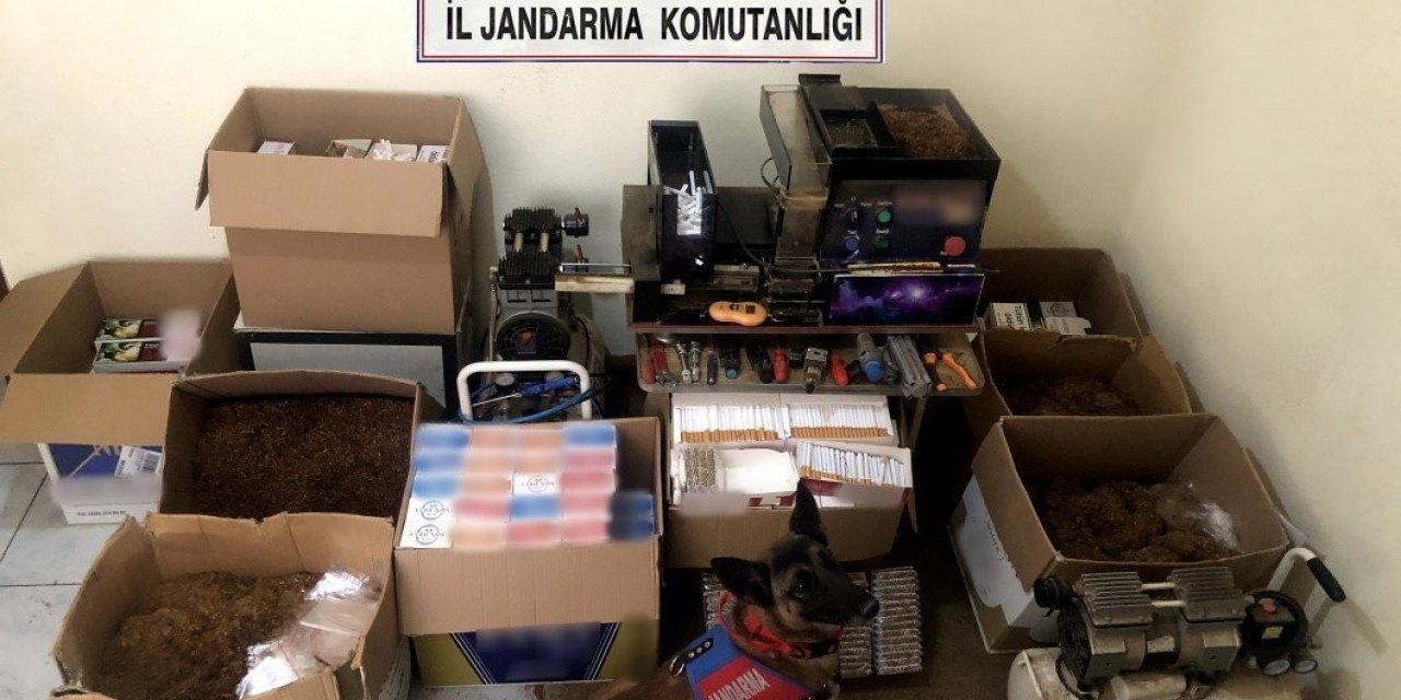 Mersin’de kaçak makaron operasyonu