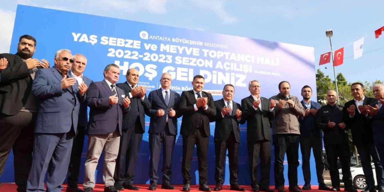 Alanya Toptancı Hali’nde yeni sezon törenle başladı