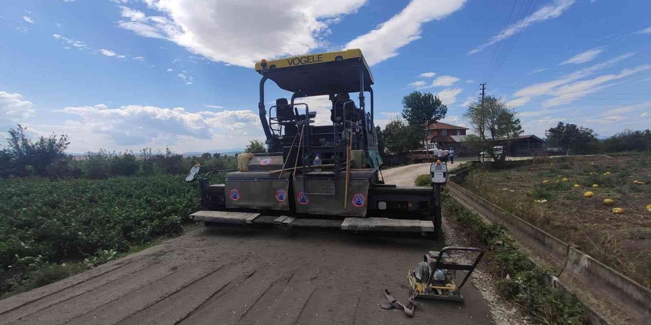 Bafra’da beton yol seferberliği