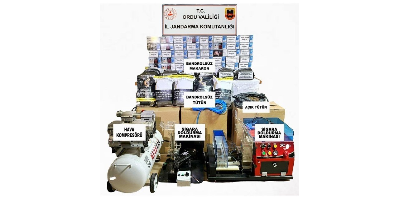 Ordu’da kaçak tütün operasyonu