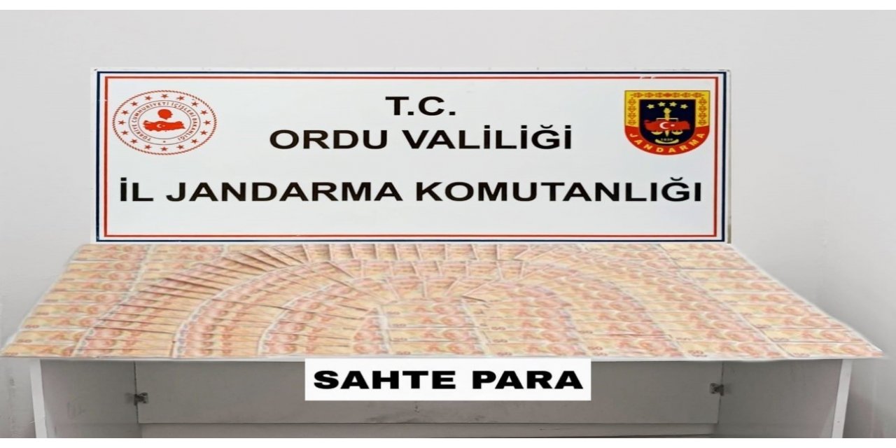 Ordu’da 181 adet 50 TL’lik sahte banknot ele geçirildi
